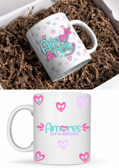 Personaliza a tu gusto taza 11 onzas. Sube tu foto o logo en la opción abajo