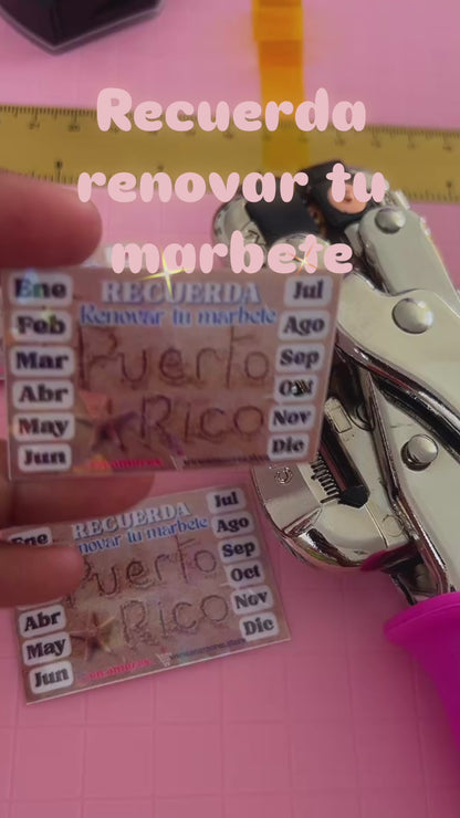 Recordatorio de Marbete